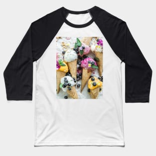 Ice Cream Cones Baseball T-Shirt